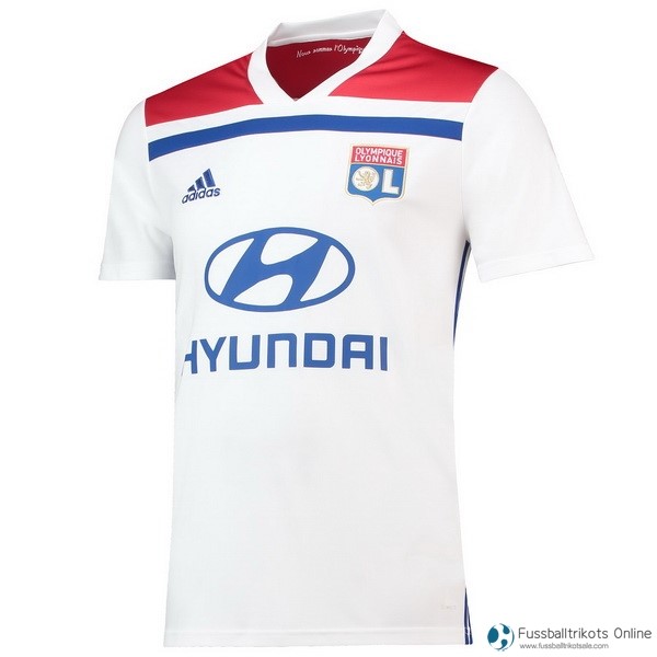 Lyon Trikot Heim 2018-19 Weiß Fussballtrikots Günstig
